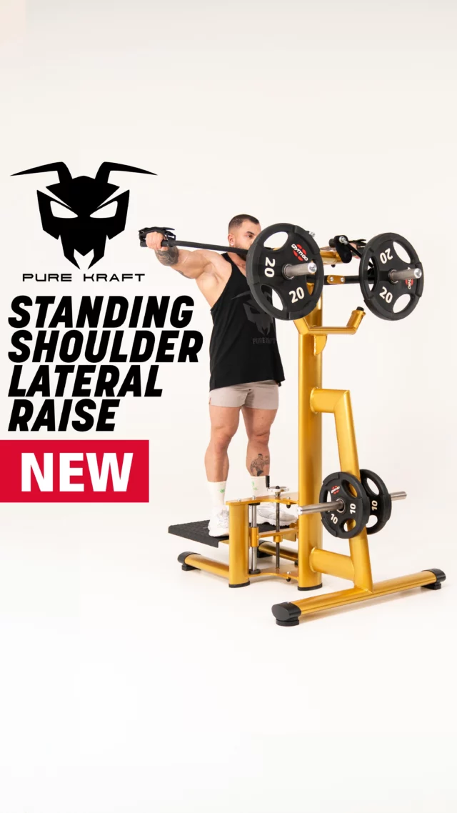 NEW MACHINE 💥 MAXIMUM ISOLATION & MINIMAL GRIP EFFORT ⚡️

The new PURE KRAFT Standing Shoulder Lateral Raise (4385) ensures precise shoulder activation and consistent resistance throughout the entire range of motion.🏋🏼‍♀️

Padded straps reduce grip effort and enable clean, controlled execution.💯

▪️ Padded, size-adjustable loops 
▪️ Movably mounted arms
▪️ Height-adjustable footplate 
▪️ Unilateral training possible

#KingOfMachines | Made in Germany 🇩🇪
______

Die neue PURE KRAFT Seithebemaschine Stehend (4385) sorgt für präzise Schulteraktivierung und eine konstante Belastung über die gesamte Range of Motion.🏋🏼‍♀️

Gepolsterte Schlaufen reduzieren den Griffaufwand und ermöglichen eine saubere, kontrollierte Ausführung.💯

▪️ Beweglich gelagerte Griffe
▪️ Gepolsterte, größenverstellbare Schlaufen
▪️ Stufenlos höhenverstellbare Fußplatte
▪️ Unilaterales Training möglich

#gym80 #MadeInGermany #PureKraft #Shoulder #Bodybuilding